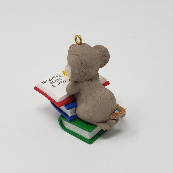 1989 Hallmark Teacher Handcrafted Keepsake Holiday Christmas Ornament. - Picture 7 of 10